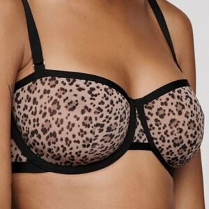 CUUP The Balconette Leopard Bra